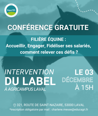 Intervention du label EquuRES Bien-être au Travail à AgriCampus